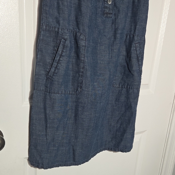 J. Jill Sleeveless Chambray Mini Dress in Denim Blue Size XS - Picture 4 of 7